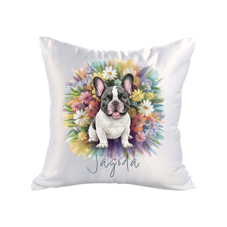 poduszka buldog Jagoda satyna.jpg