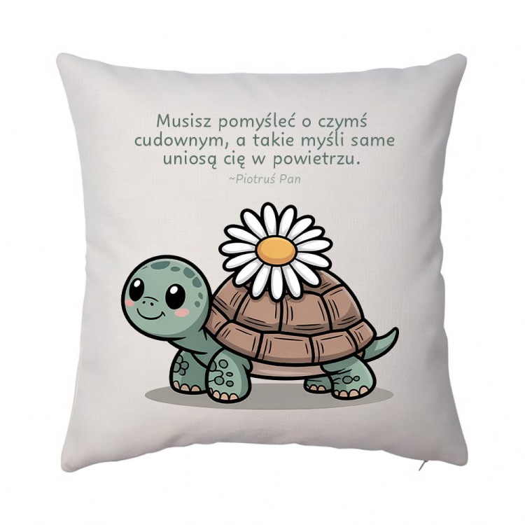 poduszka żółw Piotruś Pan len.jpg