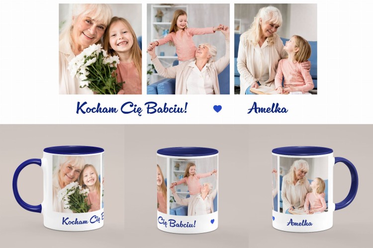 kocham Cię babciu kubek granatowy.jpg