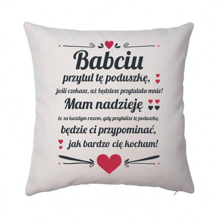Poduszka babciu przytul te poduszke len.jpg