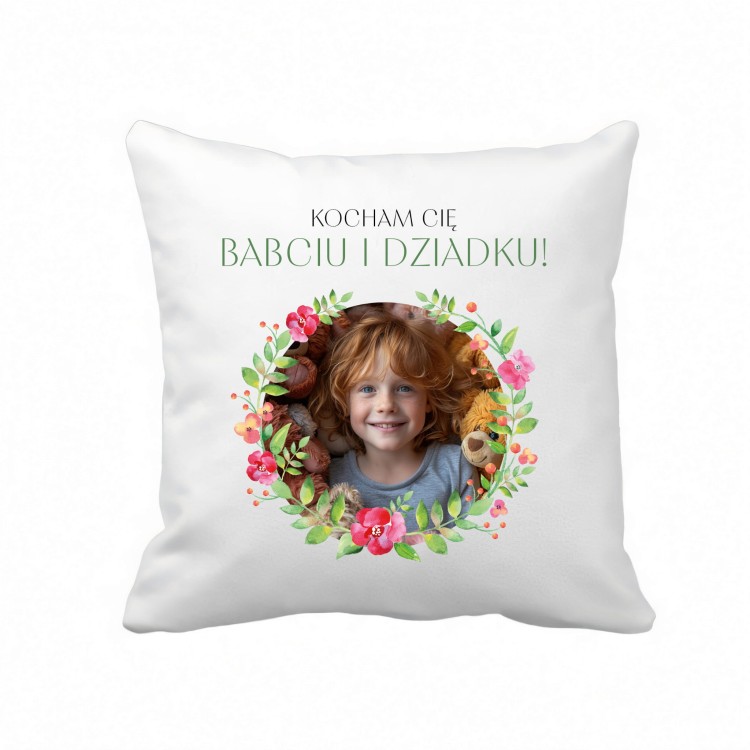 poduszka ze zdjeciem Kocham cię babciu i dziadku mikrofibra.jpg