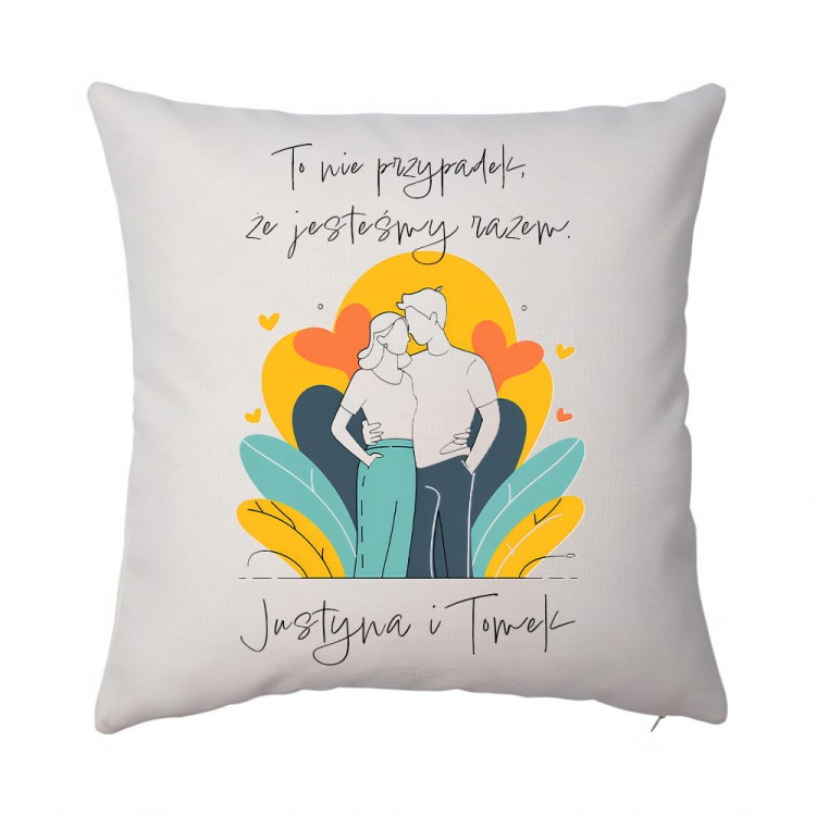 poduszka to nie przypadek ze jestemy razem justyna i tomek len.jpg