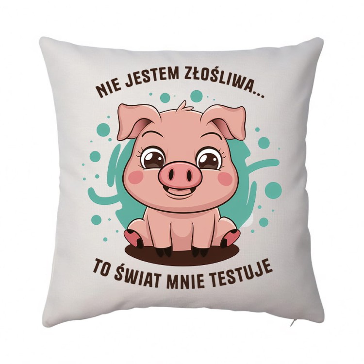 poduszka nie jestem złośliwa len.jpg
