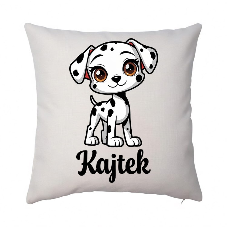 poduszka dalmatyczyk Kajtek len.jpg