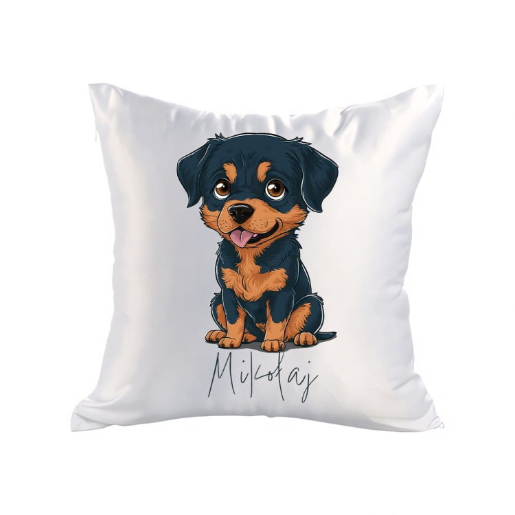 poduszka Rottweiler Mikołaj satyna.jpg