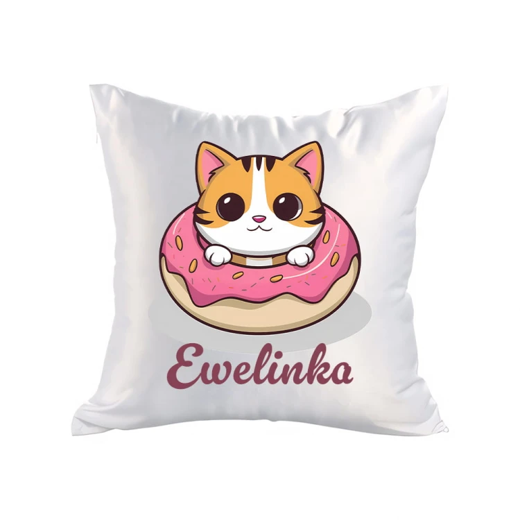 poduszka kotek w pączku Ewelinka satyna.jpg
